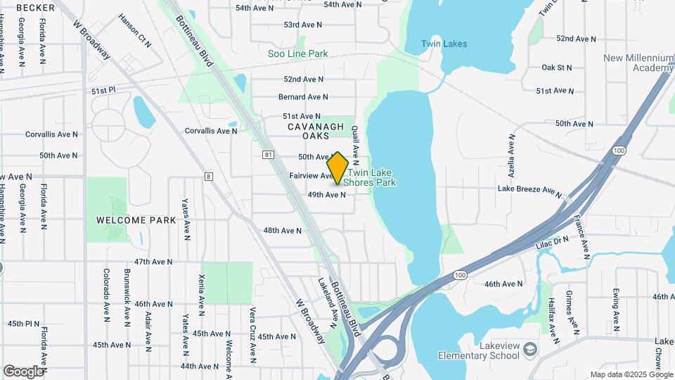 5022 49th Ave N Map and Location Details