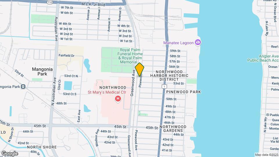 800 54th St Map and Location Details