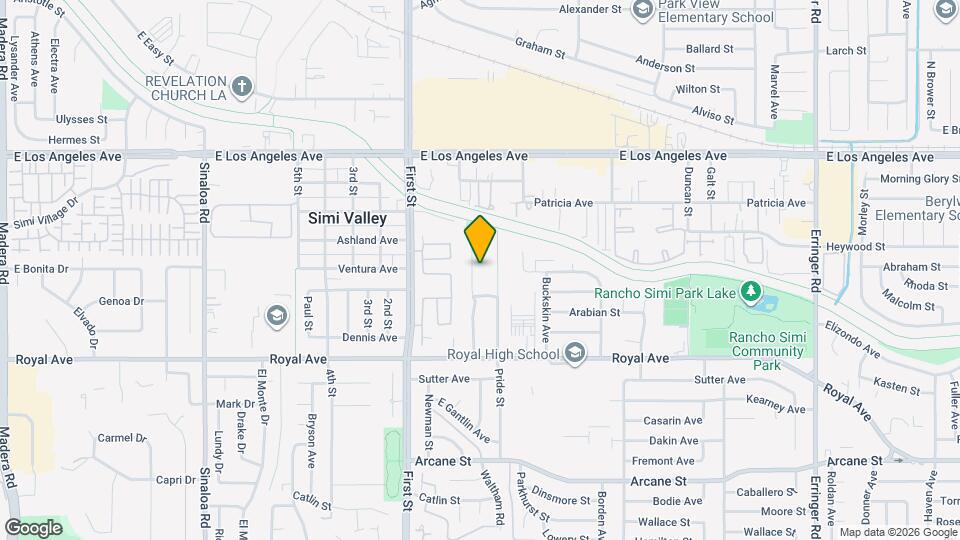 1594 Willowbrook Ln Map and Location Details