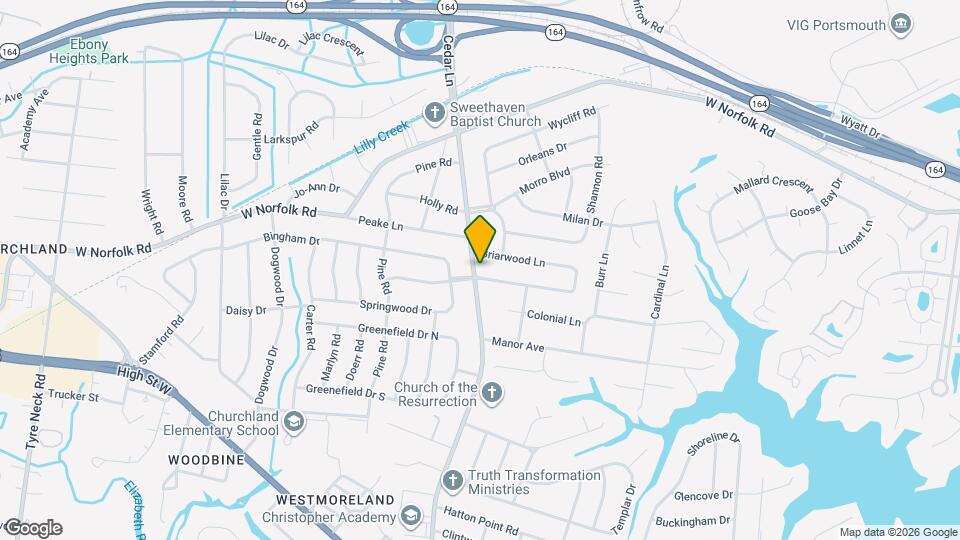 4900 Briarwood Ln Map and Location Details