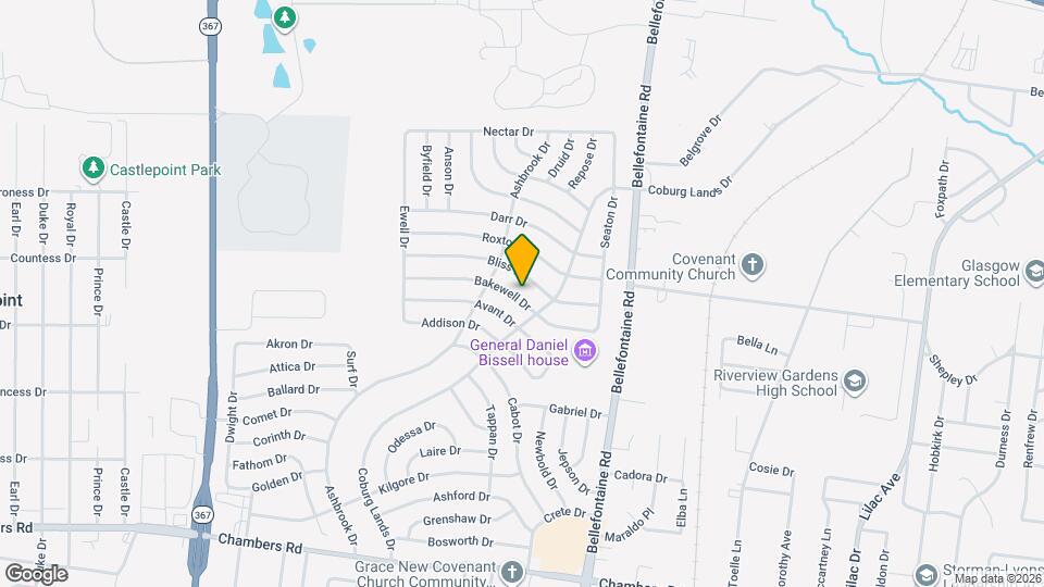 1115 Bakewell Dr Map and Location Details