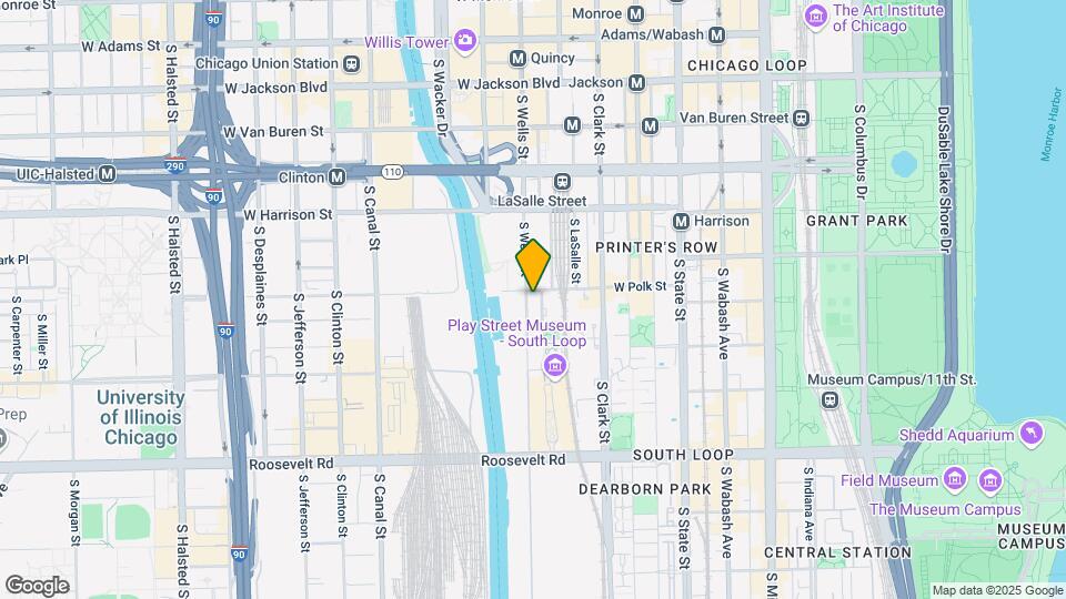 801 S Wells St Map and Location Details