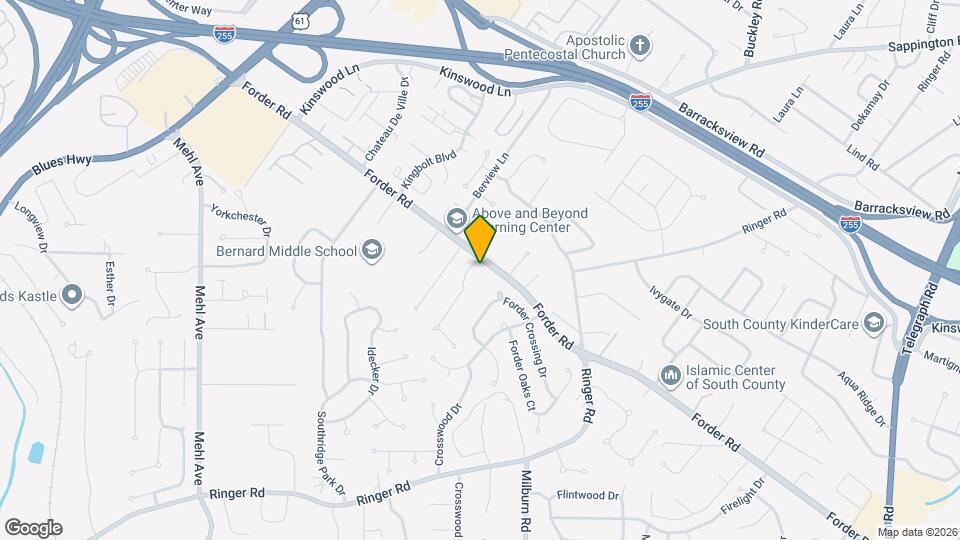 934 Forder Rd Map and Location Details