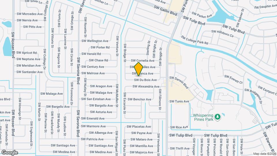 1021 SW Du Bois Ave Map and Location Details