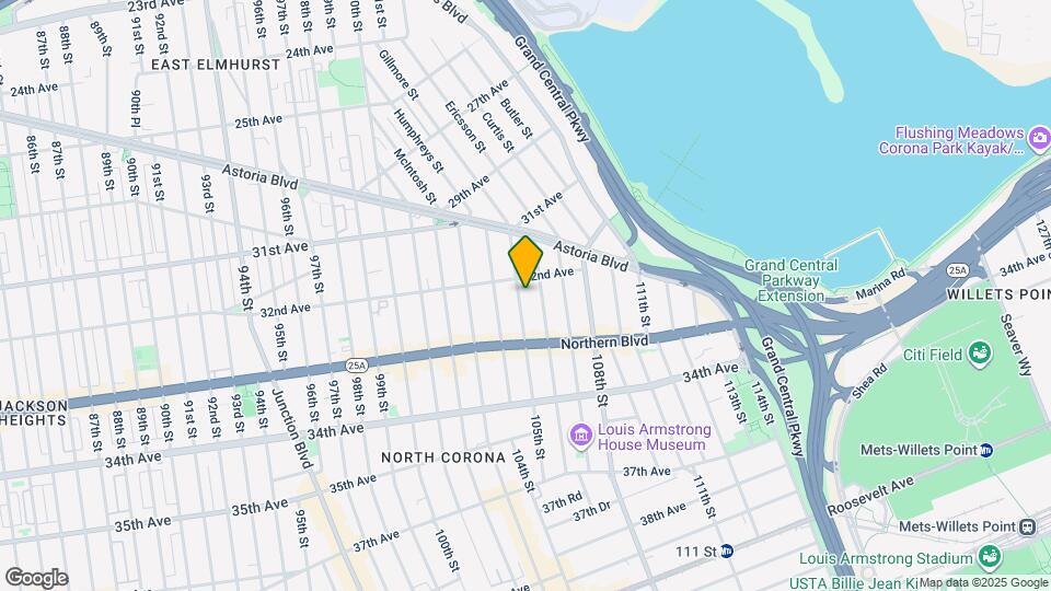 32-17 105th St Mapa y Detalles de la Ubicación