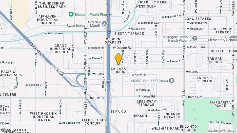 2422 W Earll Dr Map and Location Details