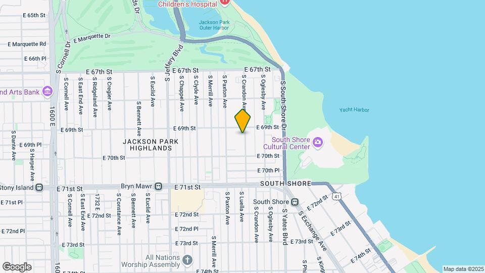 6920 S Crandon Ave Mapa y Detalles de la Ubicación