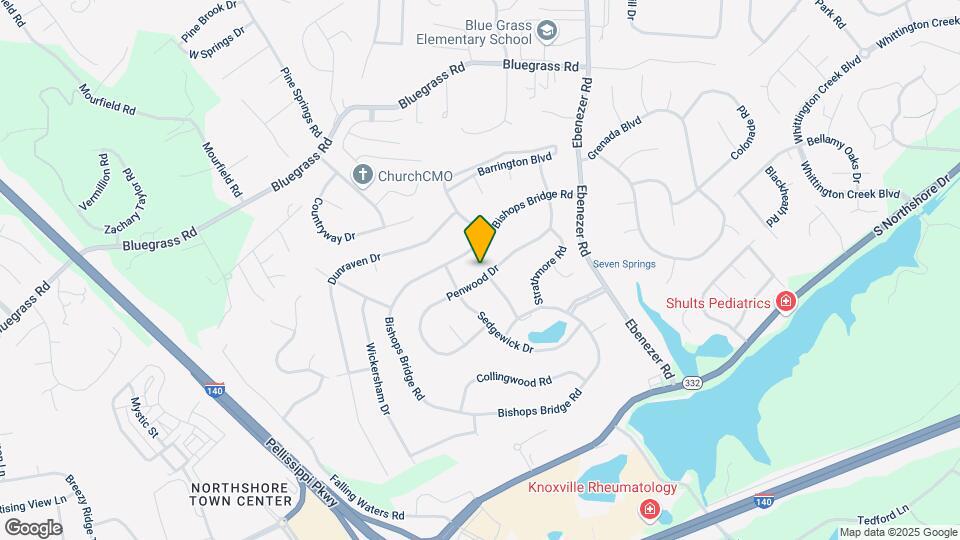 1821 Penwood Dr Map and Location Details