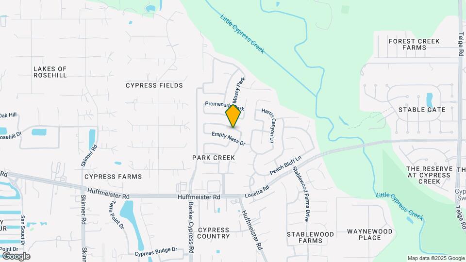 16727 Tranquility Park Dr Map and Location Details
