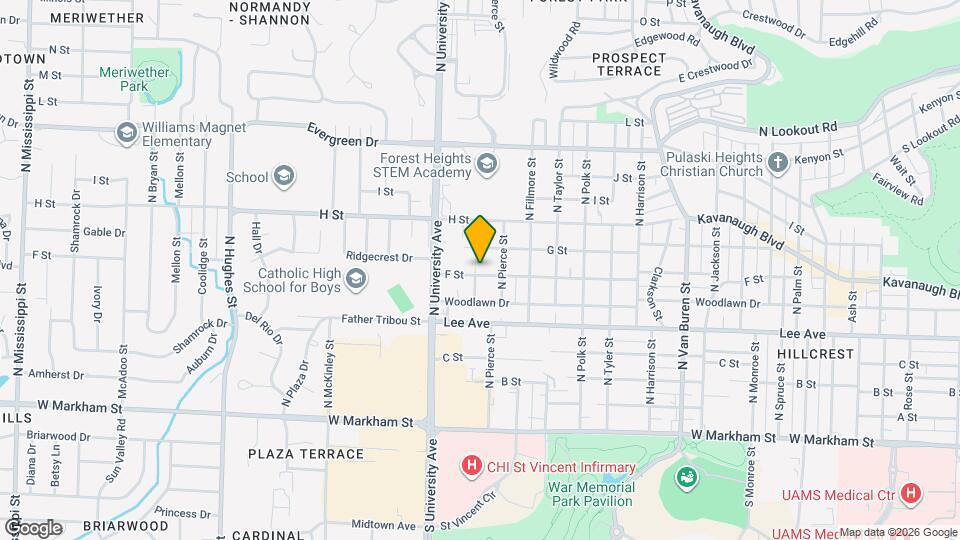 701 N Buchanan St Map and Location Details