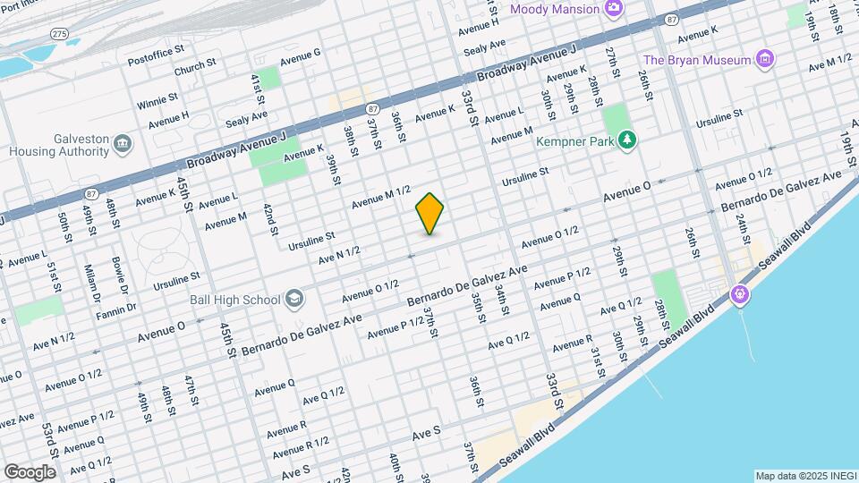 3521 Avenue N 1/2 Rear Map and Location Details