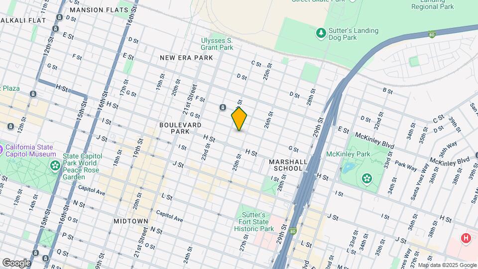 2416 G St Mapa y Detalles de la Ubicación