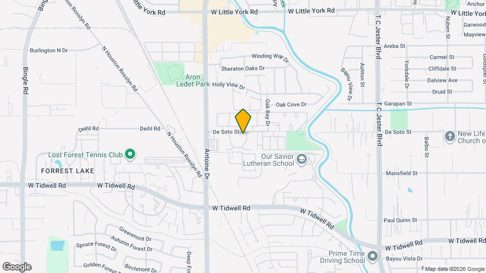 6108 De Campo St Map and Location Details