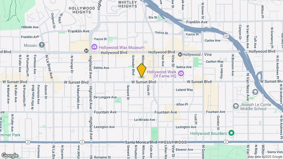 1509 N Wilcox Ave Map and Location Details
