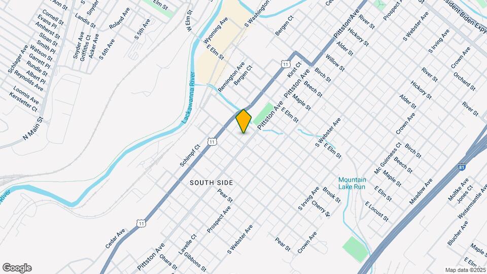 1328 Pittston Ave Map and Location Details