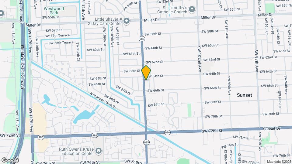 6425 SW 107th Ave Map and Location Details