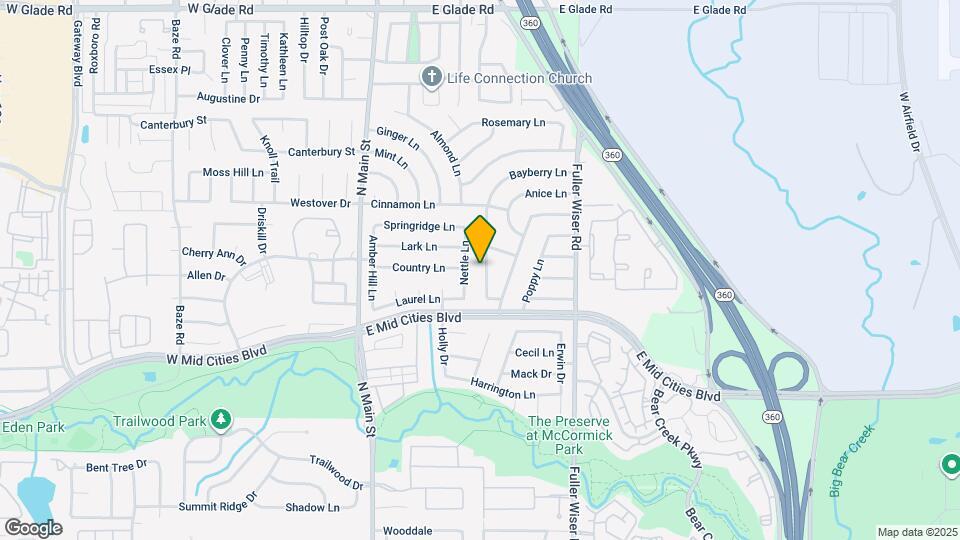 2411 Bayberry Ln Map and Location Details