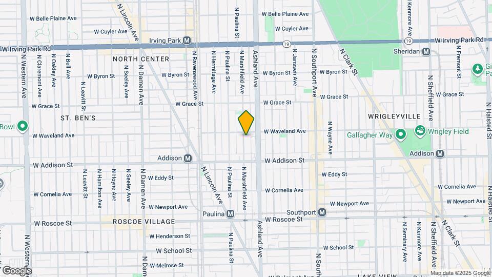 3647 N Marshfield Ave, Unit GDN Map and Location Details