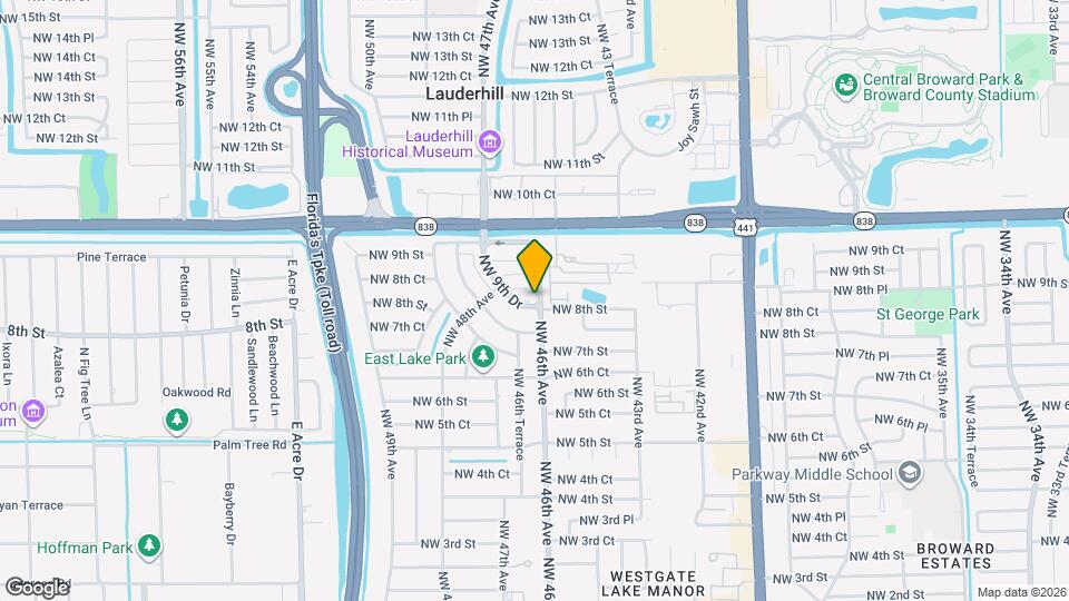 4625 NW 9th Dr Map and Location Details