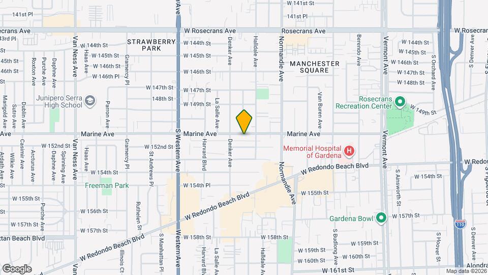 1520 Marine Ave, Unit 1 Mapa y Detalles de la Ubicación