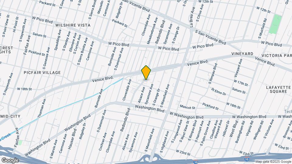 1710 S Redondo Blvd, Unit 2 Mapa y Detalles de la Ubicación