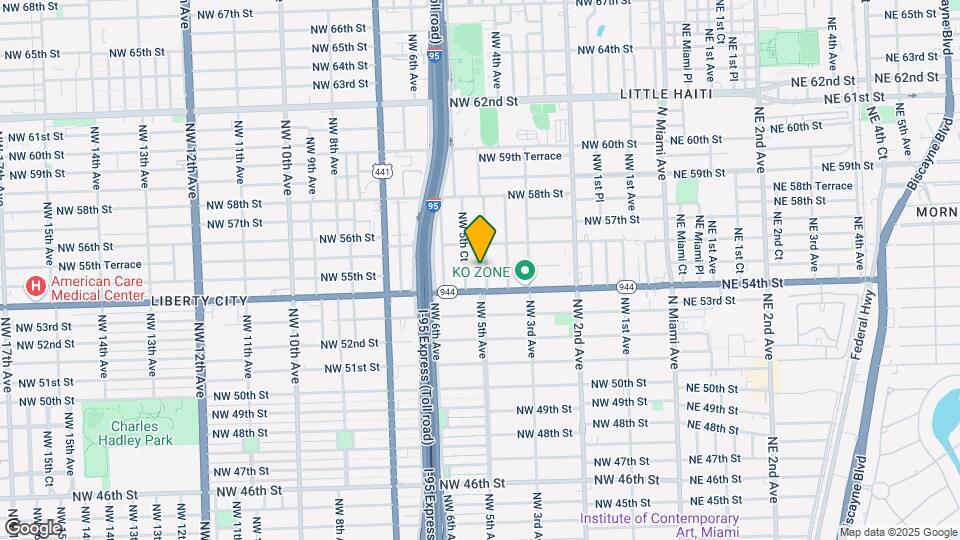 5444 NW 5th Ave Map and Location Details