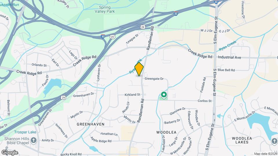 2624 Randleman Rd, Unit A Mapa y Detalles de la Ubicación