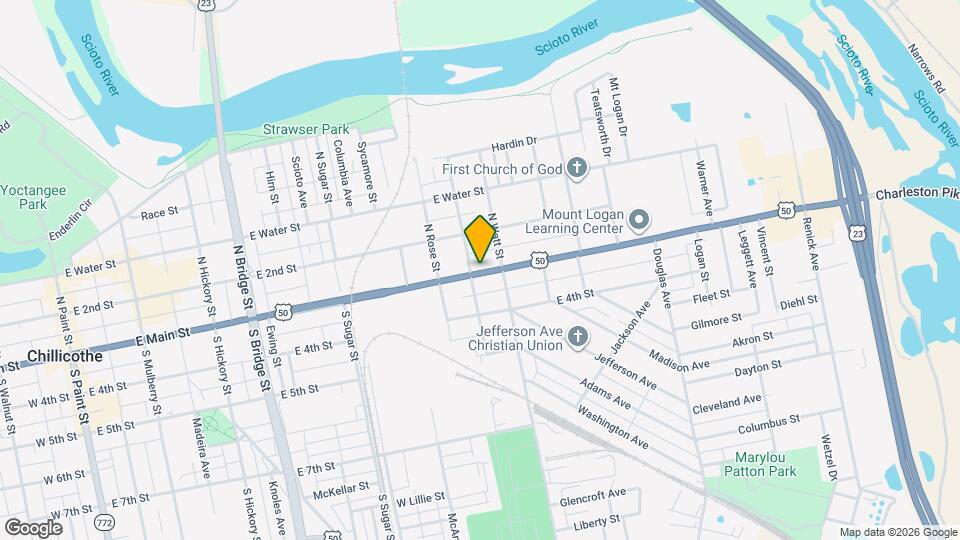 611 E Main St, Unit One Bedroom Apartment Map and Location Details