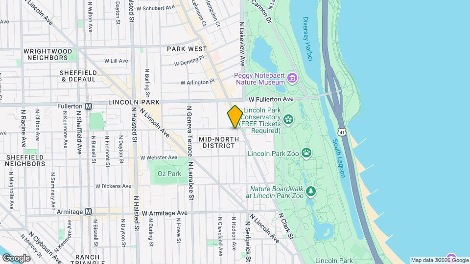 421 W Belden Ave Map and Location Details