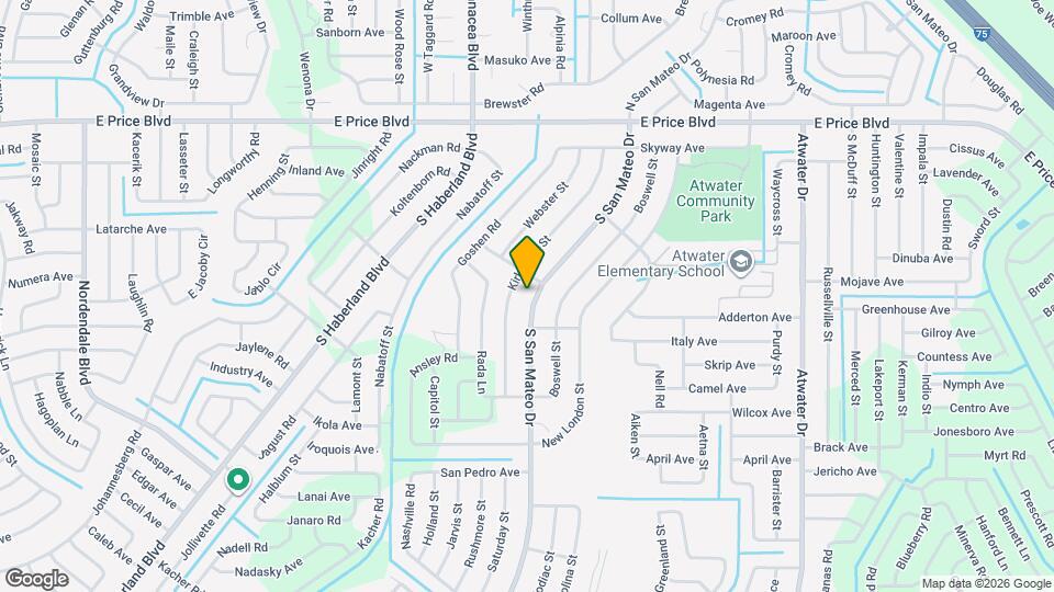 1641 S San Mateo Dr Map and Location Details