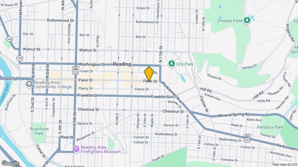 1020 Penn St Map and Location Details