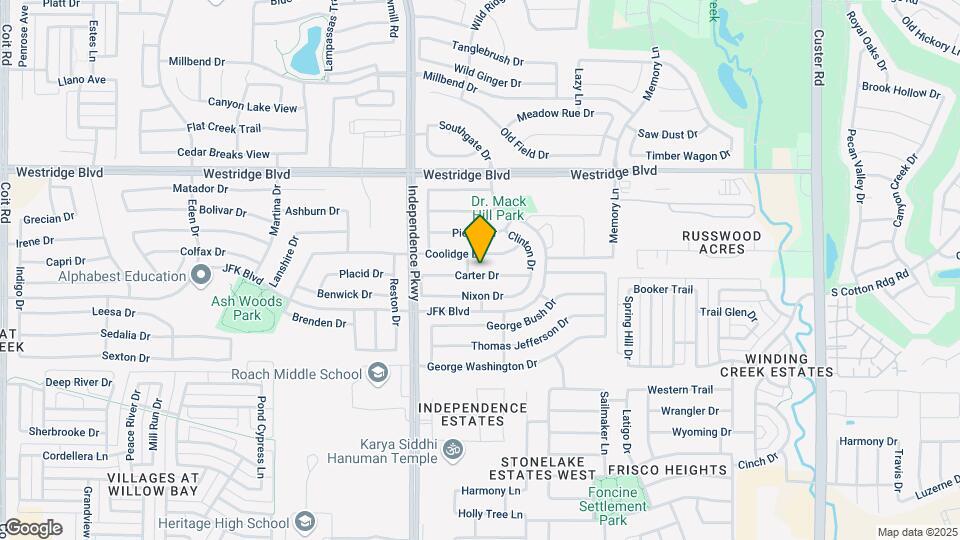 9836 Carter Dr Map and Location Details