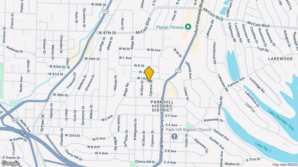 3919 Cypress St Map and Location Details