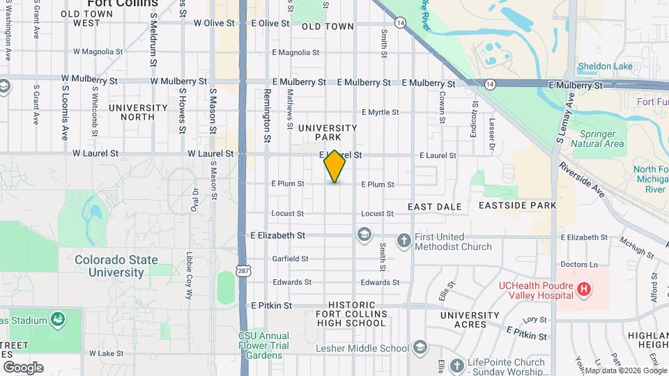 411 E Plum St, Unit 411 E Plum Complete First Floor Map and Location Details