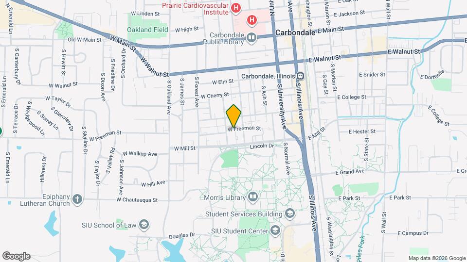 607 W Freeman St Map and Location Details