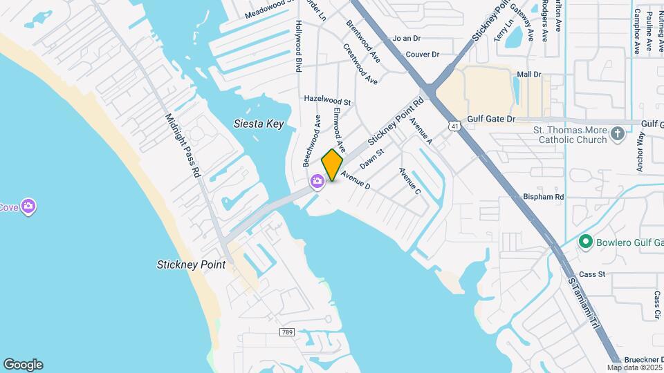 1630 Stickney Point Rd, Unit 102 Map and Location Details