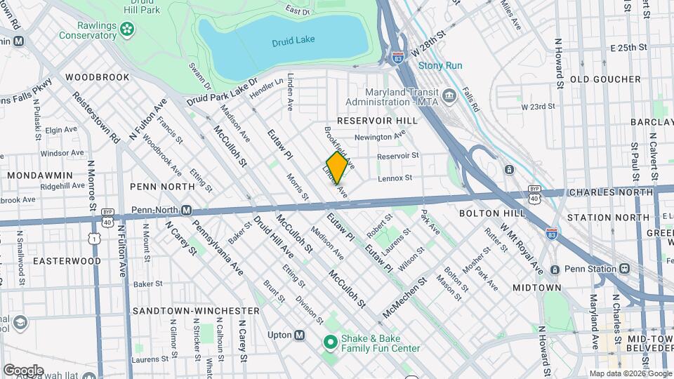 2016 Linden Ave, Unit B Map and Location Details
