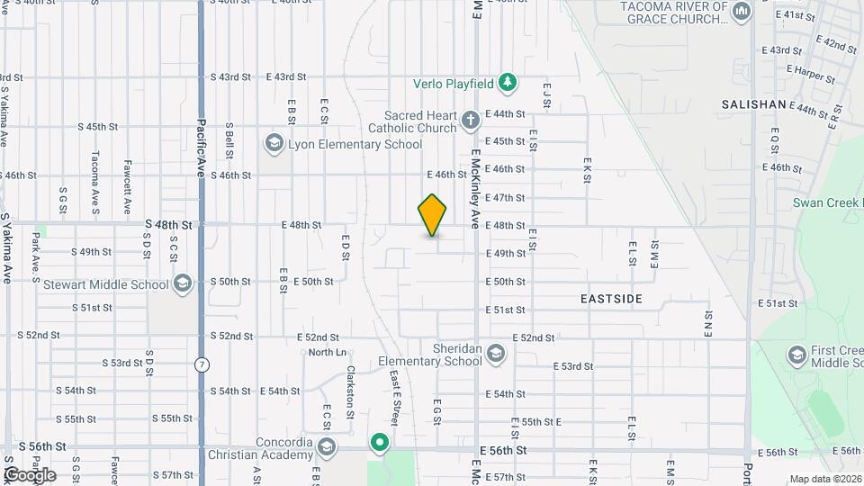 4816 E G St Map and Location Details