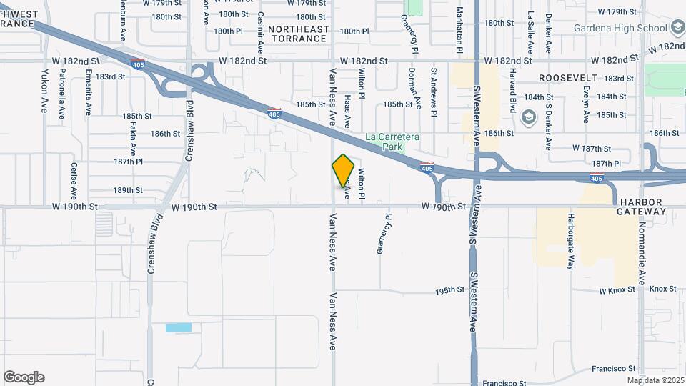 18913 Haas Ave Map and Location Details
