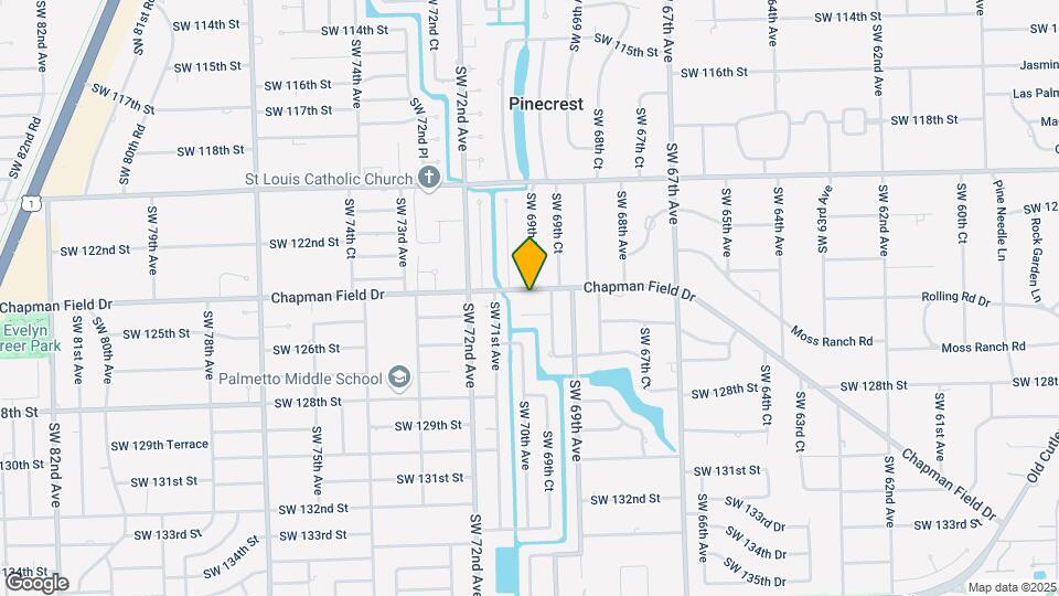 6970 SW 124th St Map and Location Details