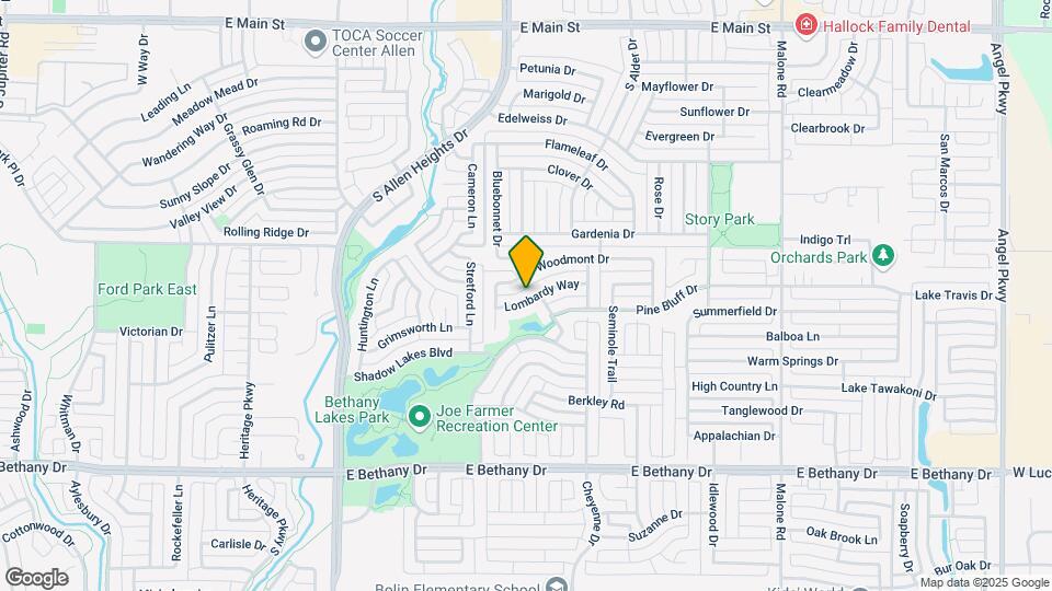1309 Lombardy Way Map and Location Details