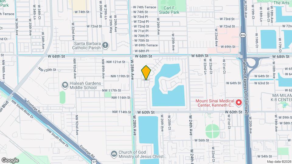 6425 W 27th Ct Map and Location Details