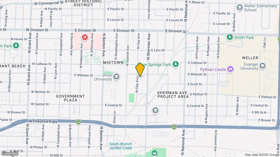 1120 N Clay Ave Map and Location Details