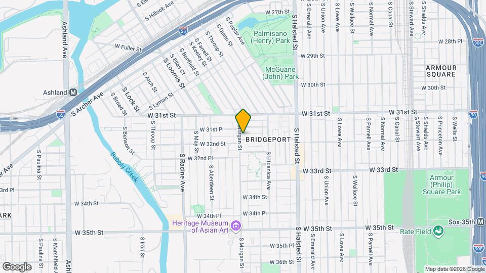 3149 S Morgan St Map and Location Details