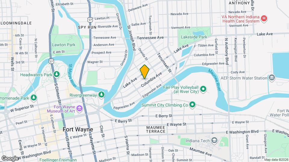 937 Columbia Ave Mapa y Detalles de la Ubicación