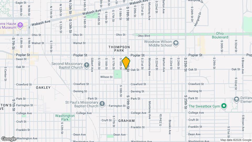 501 S 19th St Map and Location Details