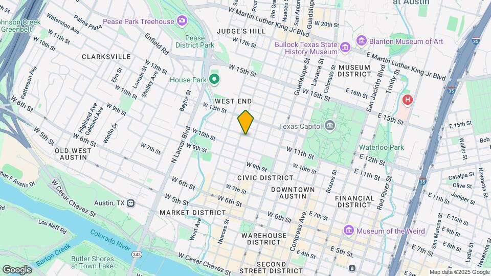 Regency - Fabulous landmark Downtown Austin property Map and Location Details
