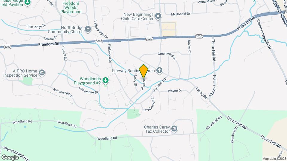 315 Parade St Map and Location Details