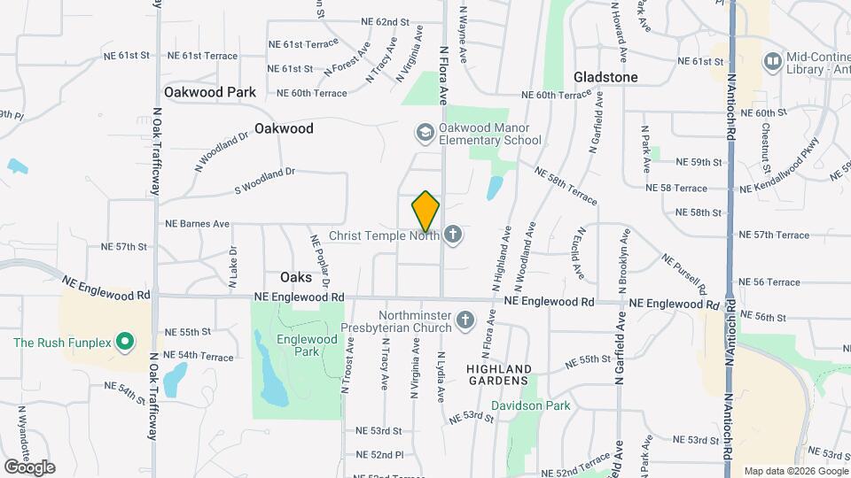 1401 NE 57th Terrace Mapa y Detalles de la Ubicación