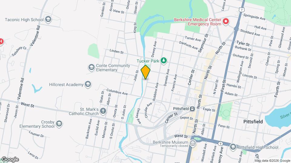 147 Dewey Ave Map and Location Details